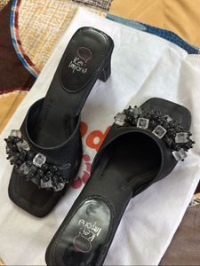 Embellished Pearl &amp; Rhinestone Sandals