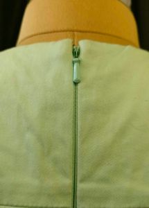 Mint Green V-Neck A-Line Dress