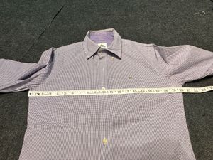 🐊 LACOSTE PREMIUM PURPLE MICRO-CHECKS SHIRT 🐊