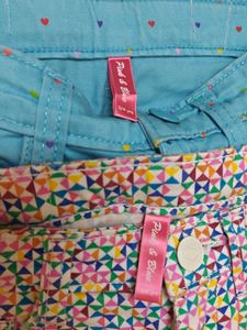Girl's Patterned Jeans (2 Pairs, 3-4 years)