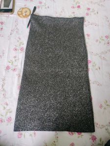 Sparkly Black Maxi Skirt