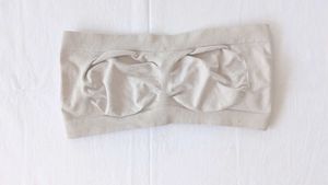 Beige Strapless Tube Top