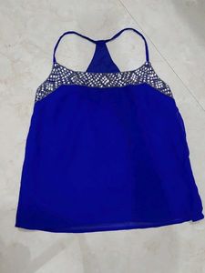 Sparkly Blue Cami Top