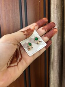 Elegant Green Stone Stud xuping Balis