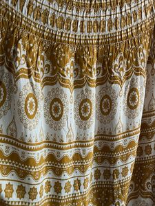 Boho Print Off-Shoulder Dress