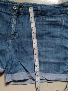 Denim Roll-Up Shorts
