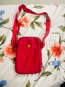 OG Ferrari Unisex Red Sling Bag