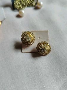 Traditional Jhumka &amp; Pearl Earrings Set