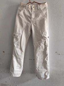 white casual jeans