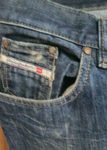 Diesel Men's Blue Denim Jeans
