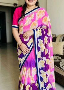 Stunning Floral Print Saree