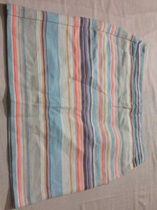PROMOD Striped Mini Skirt with Zipper Detail