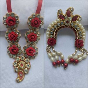 chandrika and mala for small God idol. diety ornam