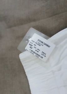 White Straight Pant For Women