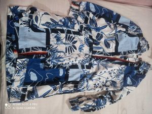 Boho Tropical Print Tiered Dress