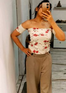 stylish Off-Shoulder Floral Top