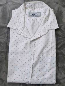 Men's White Printed Shirt