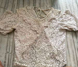 Elegant Lace Top with Ruffle Detail