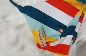 Colorful Striped Bikini Set