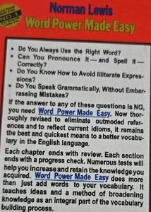 Word Power Made Easy by Norman Lewis