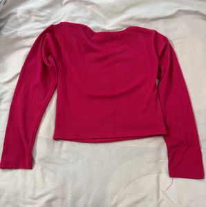 Bella Square Neck Long Sleeve Crop Top