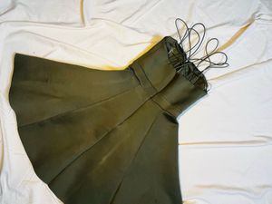 Olive Green Strappy Mini Dress