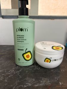 Plum Avocado & Argan Frizz Control Hair Routine