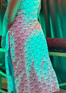New not used Floral Print Sleeveless Kurti