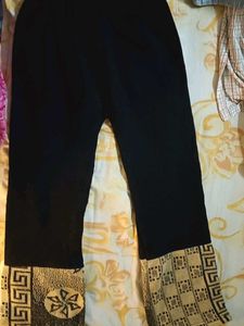 Black Palazzos with Embellished Hem... beautiful v