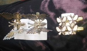 Unique Butterfly & Bee Hair Clips pair of 2