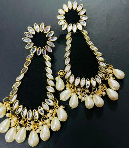 Fancy Party Wear Earrings Fabric Earring