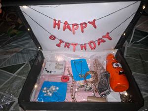 Birthday Gift Box with gifts