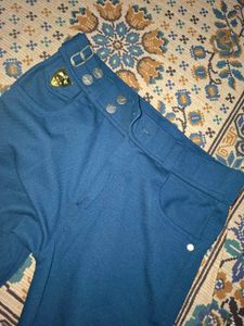 Stylish Blue Flared Pants
