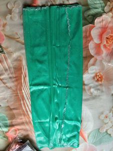 Stunning Sea Green Saree with Embellished Border