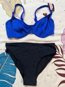 🪼Combo Stylish Blue &🐾 Black Bikini Set