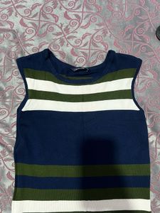Striped Sleeveless Dress