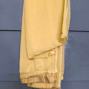 MEDIUM SIZE . Elegant Yellow Embellished Kurta Set