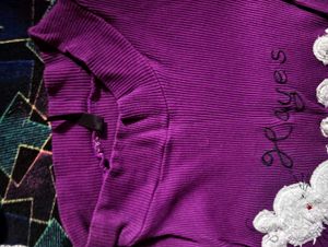 Purple 'Hayes' Long Sleeve Top