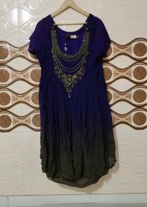 Embellished Ombre Ethnic Gown