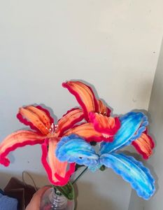 Handmade Pipe Cleaner Flower (lily) Bouquet