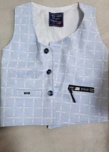 Boys Blue Coat / Overcoat