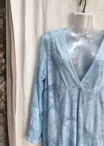 light blue dress