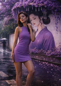 Lavender Mini Dress || Japanese preference ✨