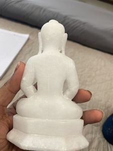 Pure White Marble Statue Of Buddha