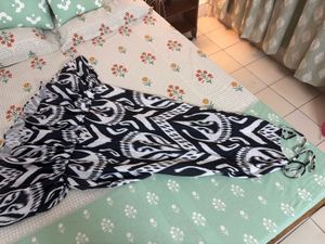 Ikat Print halter Maxi Dress