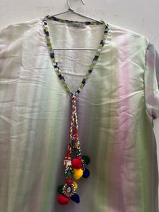 Vibrant Abstract Print Kurta