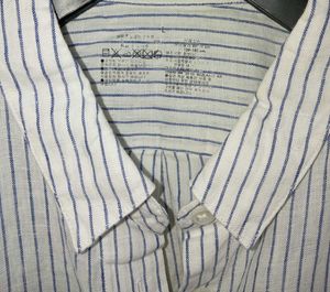 linen Classic Striped Button-Up Shirt