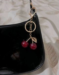 Cute Cherry Keychain Charm
