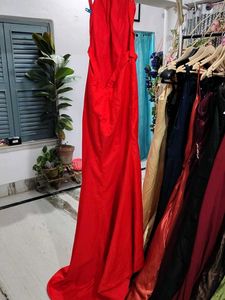 Red Halter Neck Dress