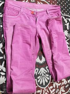 Pink Slim Fit Jeans